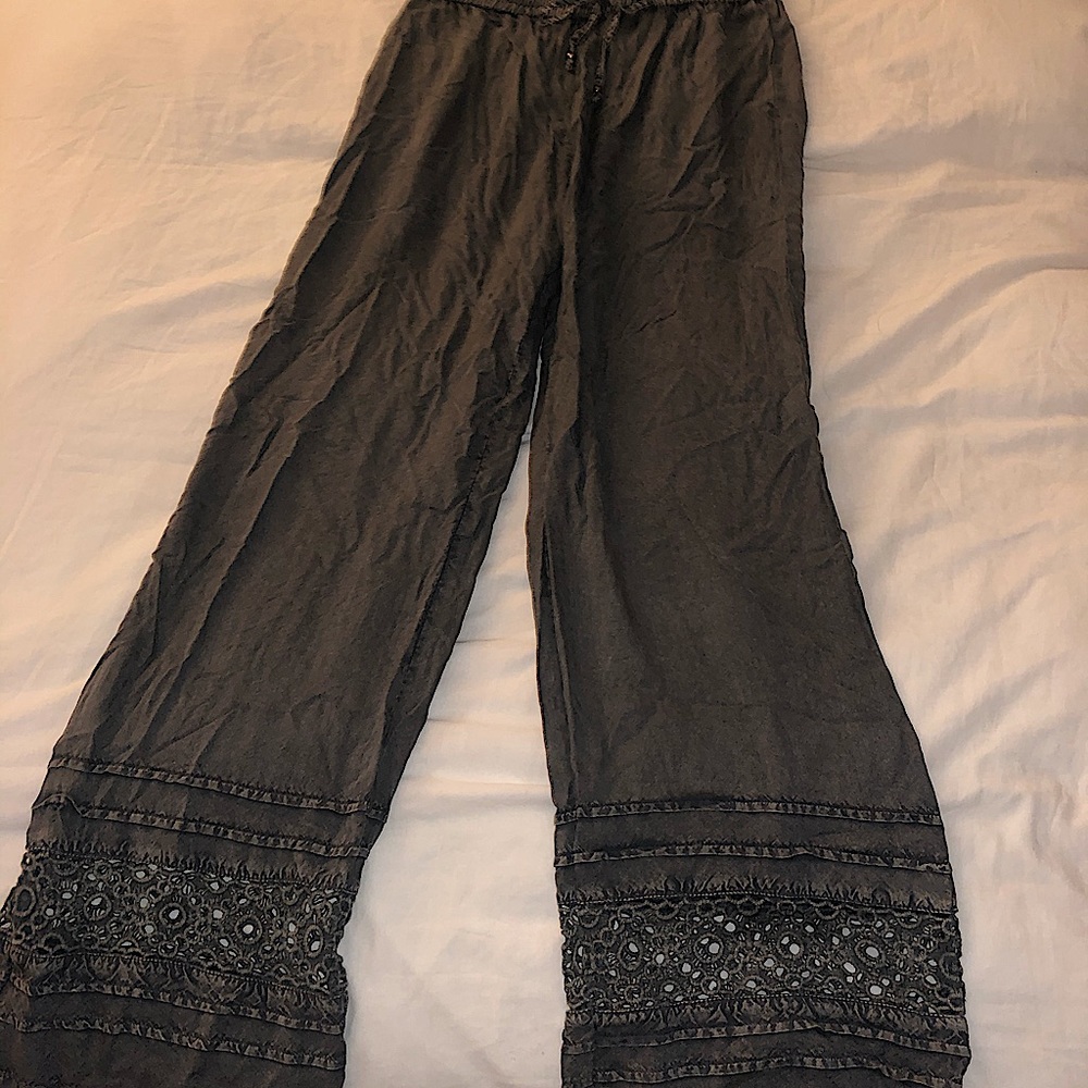 Bohemian crochet pants